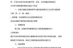 餐饮行业供货合同