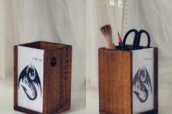红酒大盒子废物利用手工制作